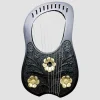 Rosewood 10 Metal Strings Golden Flower Lyre Harp