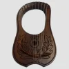 Rosewood 10 Strings Lyre Harp Leaves Style