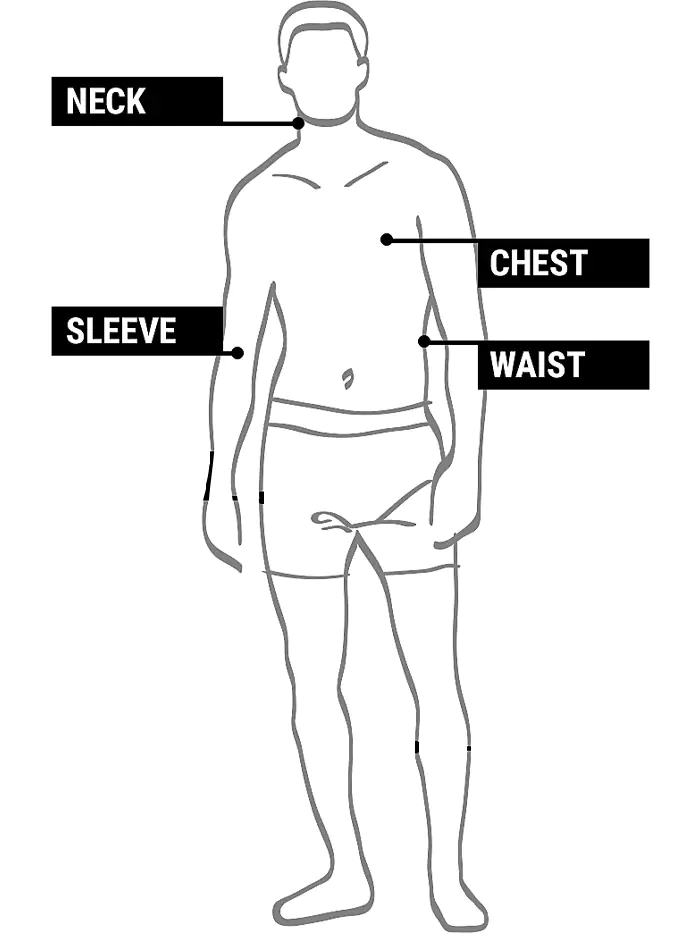 SIZE GUIDE FOR JACKET