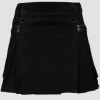 Scottish Deluxe Women Black Utility Kilt