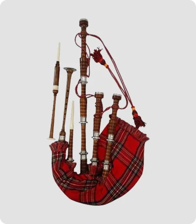 Scottish Royal Stewart Tartan Bagpipe