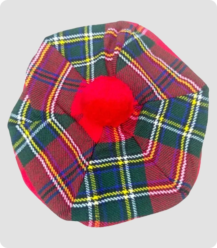 Scottish Royal Stewart Tartan Tam o Shanter Hat