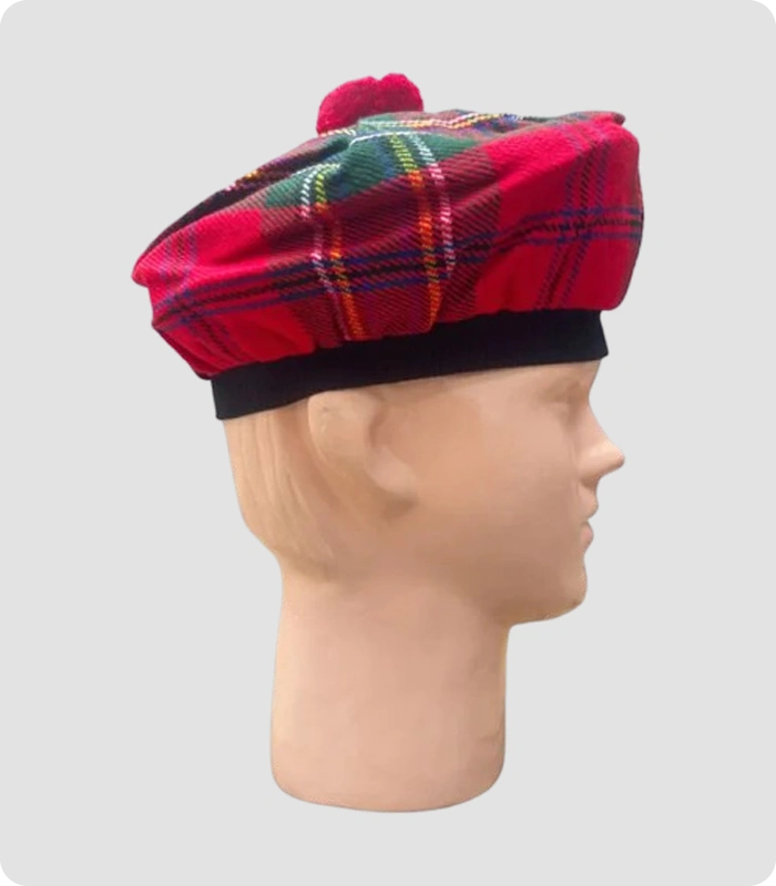 Scottish Royal Stewart Tartan Tam o Shanter Hat