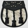 Semi Dress Natural Sealskin 14 Stud Leather Tassel Sporran