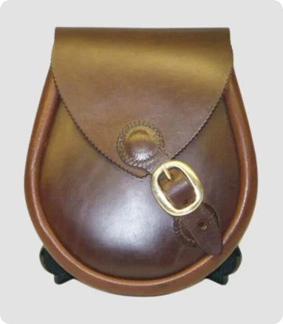 Stylish Brown Leather Kilt Sporran