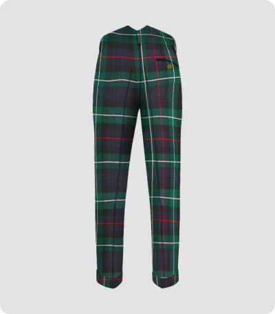Stylish Hunting Stewart Tartan Trouser Back